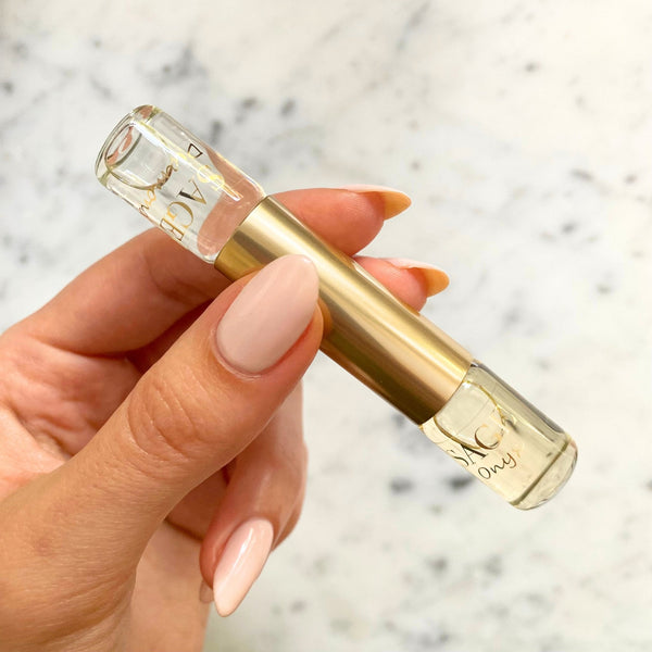 ¼ oz Sage Eau de Toilette Dual Roll-On, Diamond &amp; Onyx, Subtle, Gender-Neutral, Vegan, Cruelty Free fragrance, 1/8 oz each
