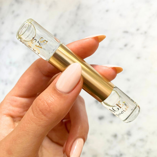 ¼ oz Eau de Toilette Dual Roll-On,Sage and Turquoise,fresh, floral, Vegan, Cruelty-Free fragrances, 1/8 oz each